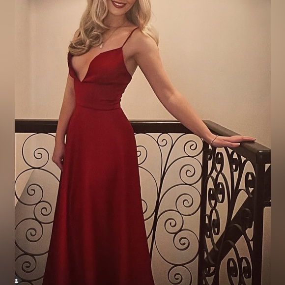 PIA GLADYS PEREYEvita Ball Gown -Wine NWT